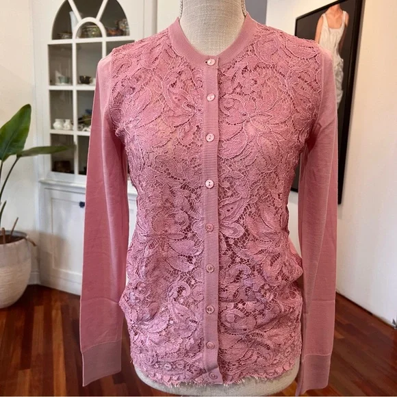 Pink Lace Cardigan - Picture 3 of 8